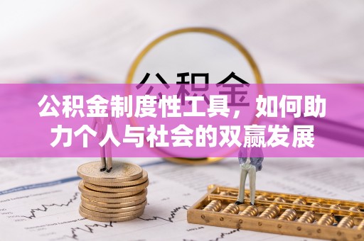 盐池公积金制度性工具，如何助力个人与社会的双赢发展