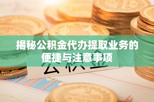 盐池揭秘公积金代办提取业务的便捷与注意事项