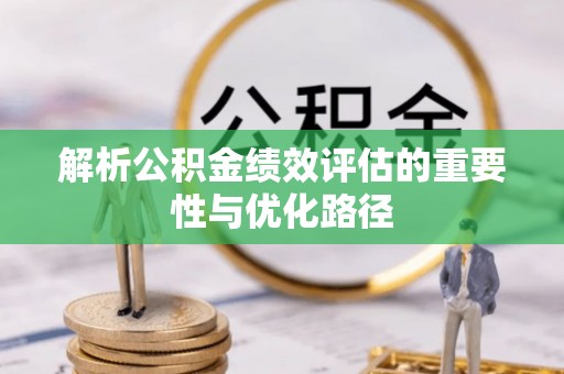 盐池解析公积金绩效评估的重要性与优化路径