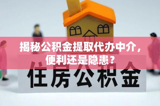 盐池揭秘公积金提取代办中介，便利还是隐患？