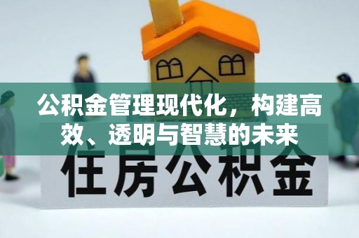 盐池公积金管理现代化，构建高效、透明与智慧的未来