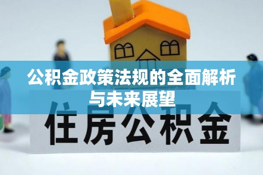 盐池公积金政策法规的全面解析与未来展望