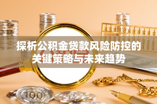盐池探析公积金贷款风险防控的关键策略与未来趋势