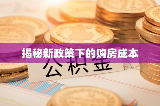 盐池揭秘新政策下的购房成本