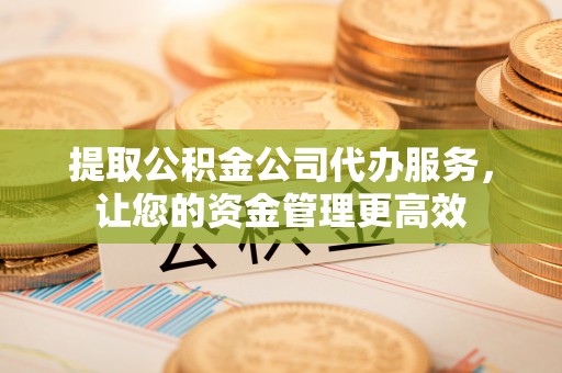 盐池提取公积金公司代办服务，让您的资金管理更高效