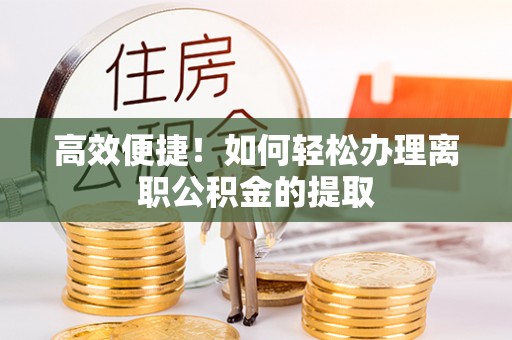 盐池高效便捷！如何轻松办理离职公积金的提取