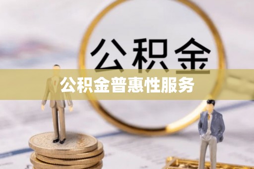 盐池公积金普惠性服务
