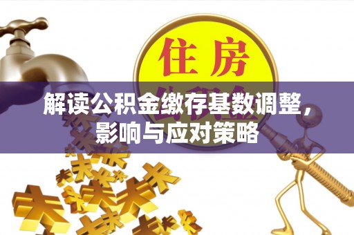 盐池解读公积金缴存基数调整，影响与应对策略