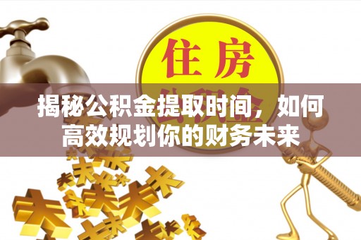 盐池揭秘公积金提取时间，如何高效规划你的财务未来