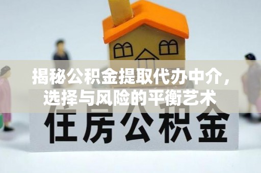 盐池揭秘公积金提取代办中介，选择与风险的平衡艺术