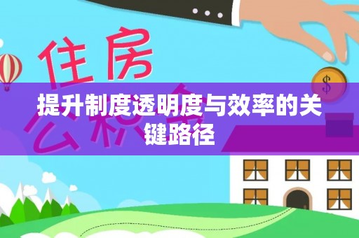 盐池提升制度透明度与效率的关键路径