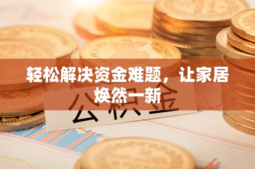 盐池轻松解决资金难题，让家居焕然一新