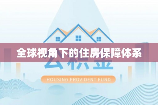 盐池全球视角下的住房保障体系