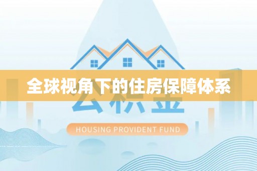 盐池全球视角下的住房保障体系
