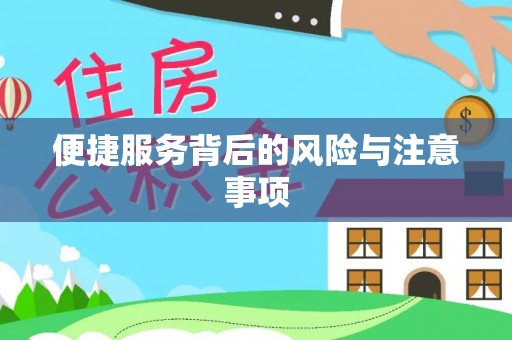 盐池便捷服务背后的风险与注意事项